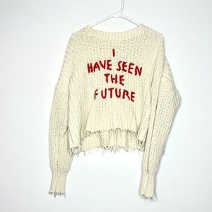 Wildfox I Have Seen The Future Sweater- Knit- Size: Small